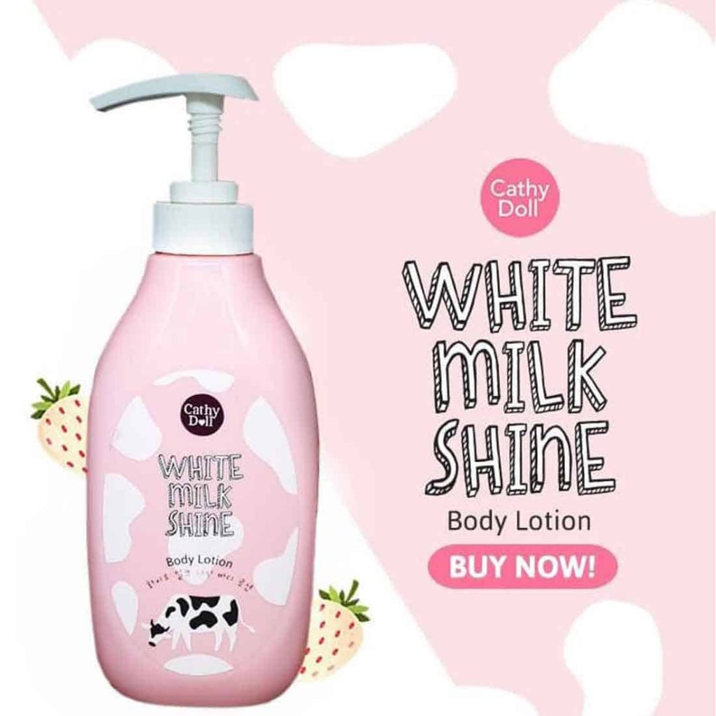 Cathy Doll White Milk Shine Body Lotion Worldwide Shipping Thai Wholesaler