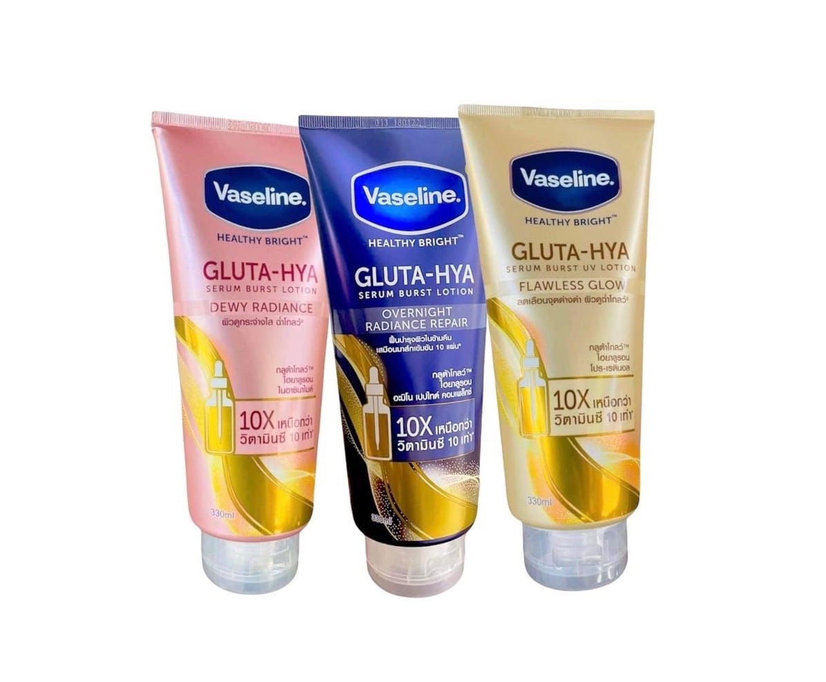 Vaseline Healthy Bright Gluta-Hya Serum Lotion, Worldwide Shipping